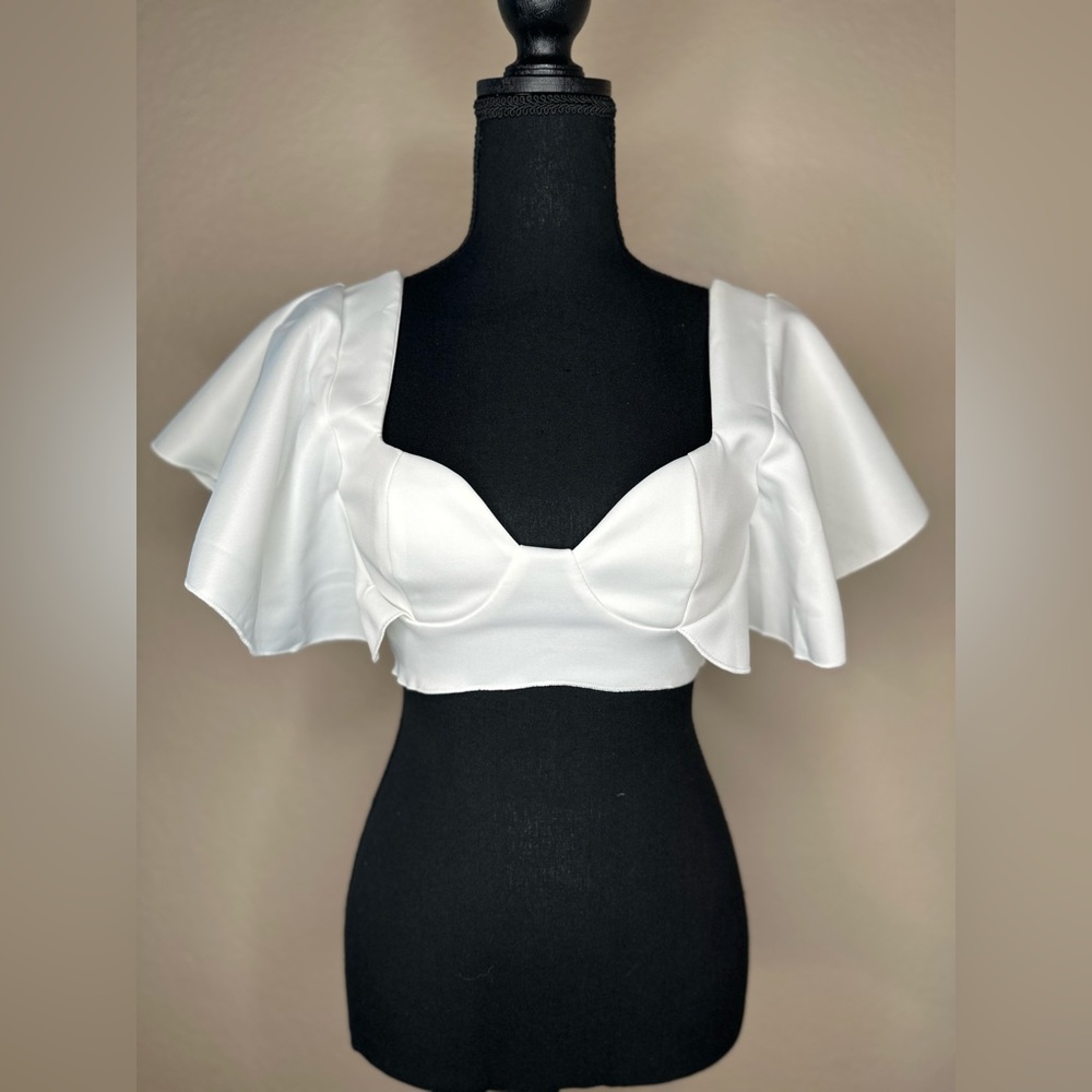 Women's Crop Top with Batwing Sleeves